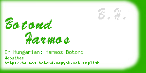 botond harmos business card